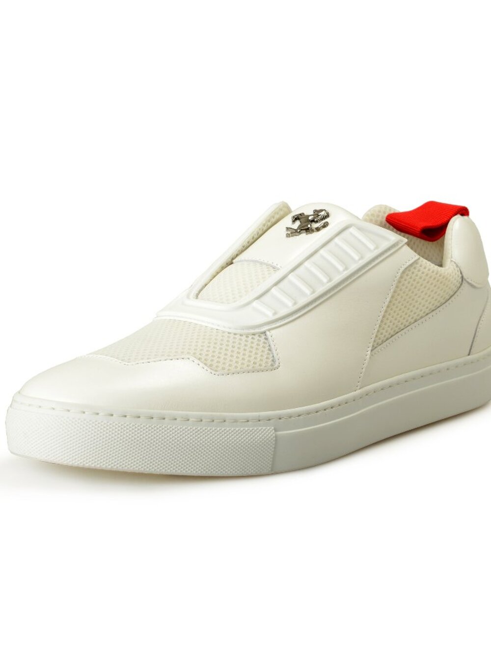 Scuderia Ferrari Men's White Leather Sneakers Shoes US 14 IT 47